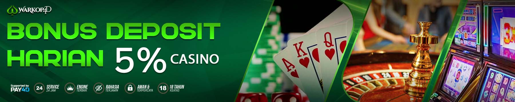 BONUS DEPOSIT HARIAN 5% CASINO